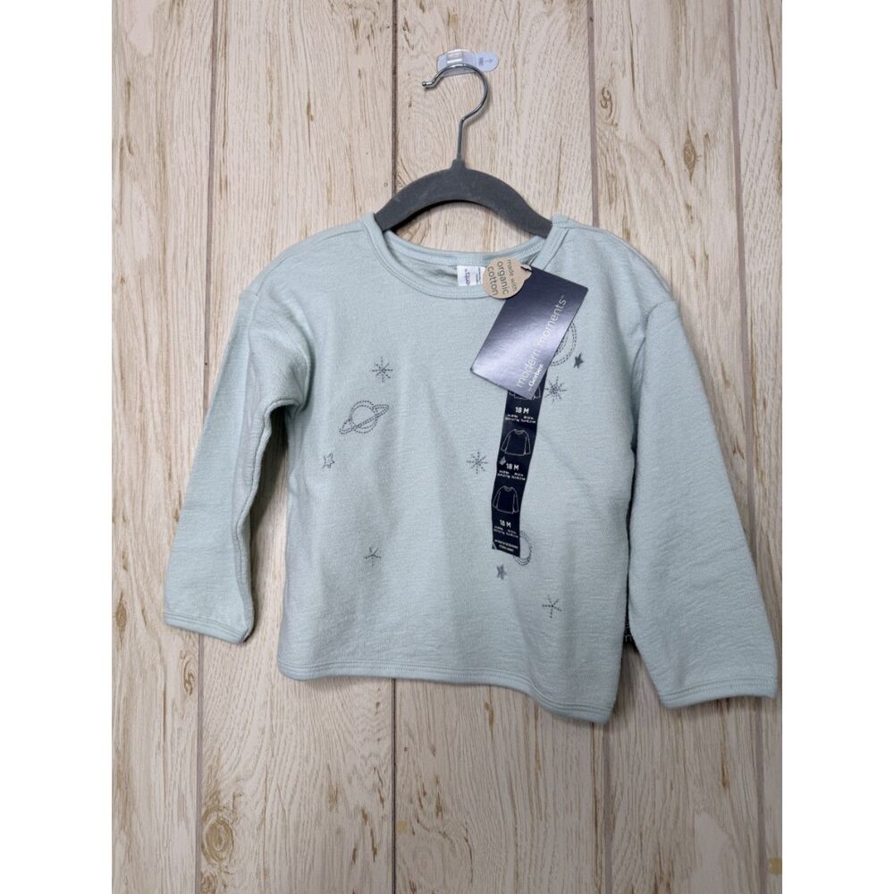Modern Moments by Gerber Gender Neutral Sky Drop Shoulder Top